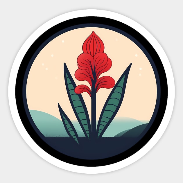 Alpinia Red Ginger Flower, Love Plants Sticker by logiamerch